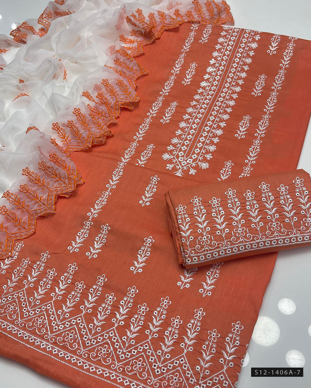 3 PC Unstitched Cotton Lawn Dress Collection