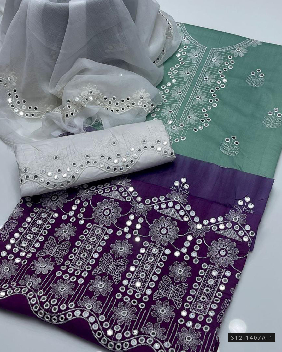 3 PC Cotton Lawn Dress