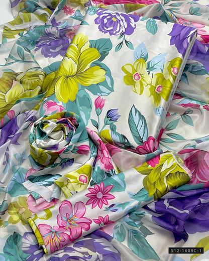 3 PC Unstitched Shamoze Silk Dress Collection