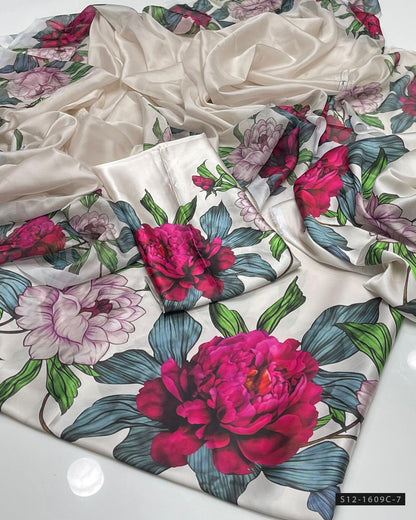 3 PC Unstitched Shamoze Silk Dress Collection