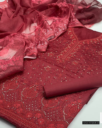 3 PC Unstitched Lawn Dress Collection