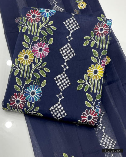 2 PC Unstitched Crinkle Chiffon Dress Collection
