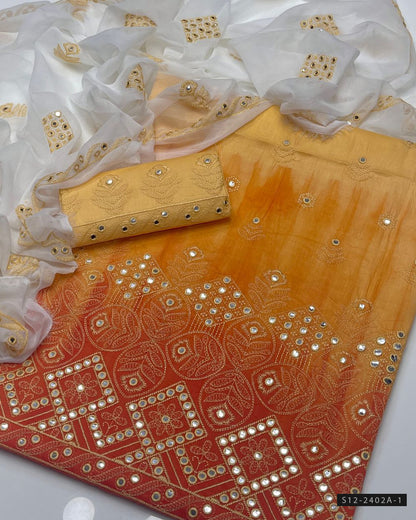 3 PC Unstitched Cotton Lawn Dress Collection