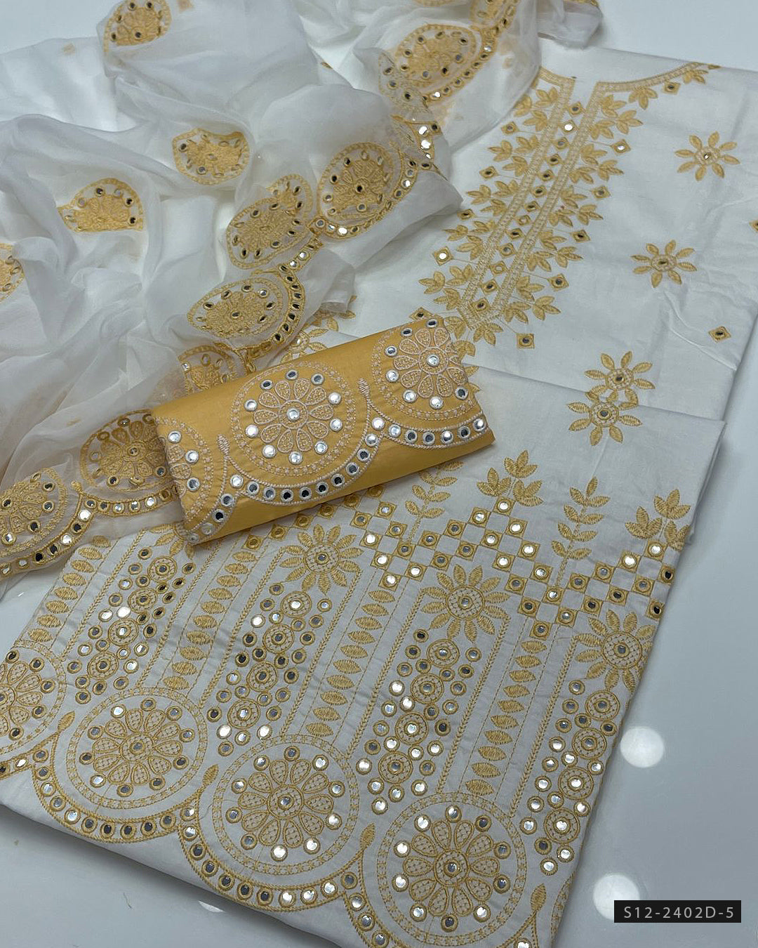 3 PC Unstitched Cotton Lawn Dress Collection