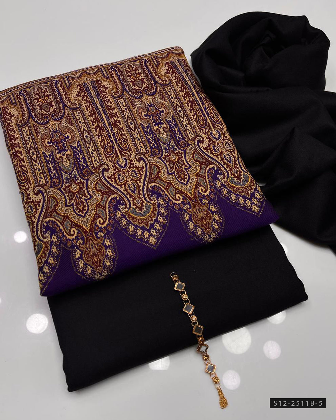 3 PC Unstitched Dhanak Marina Dress Collection