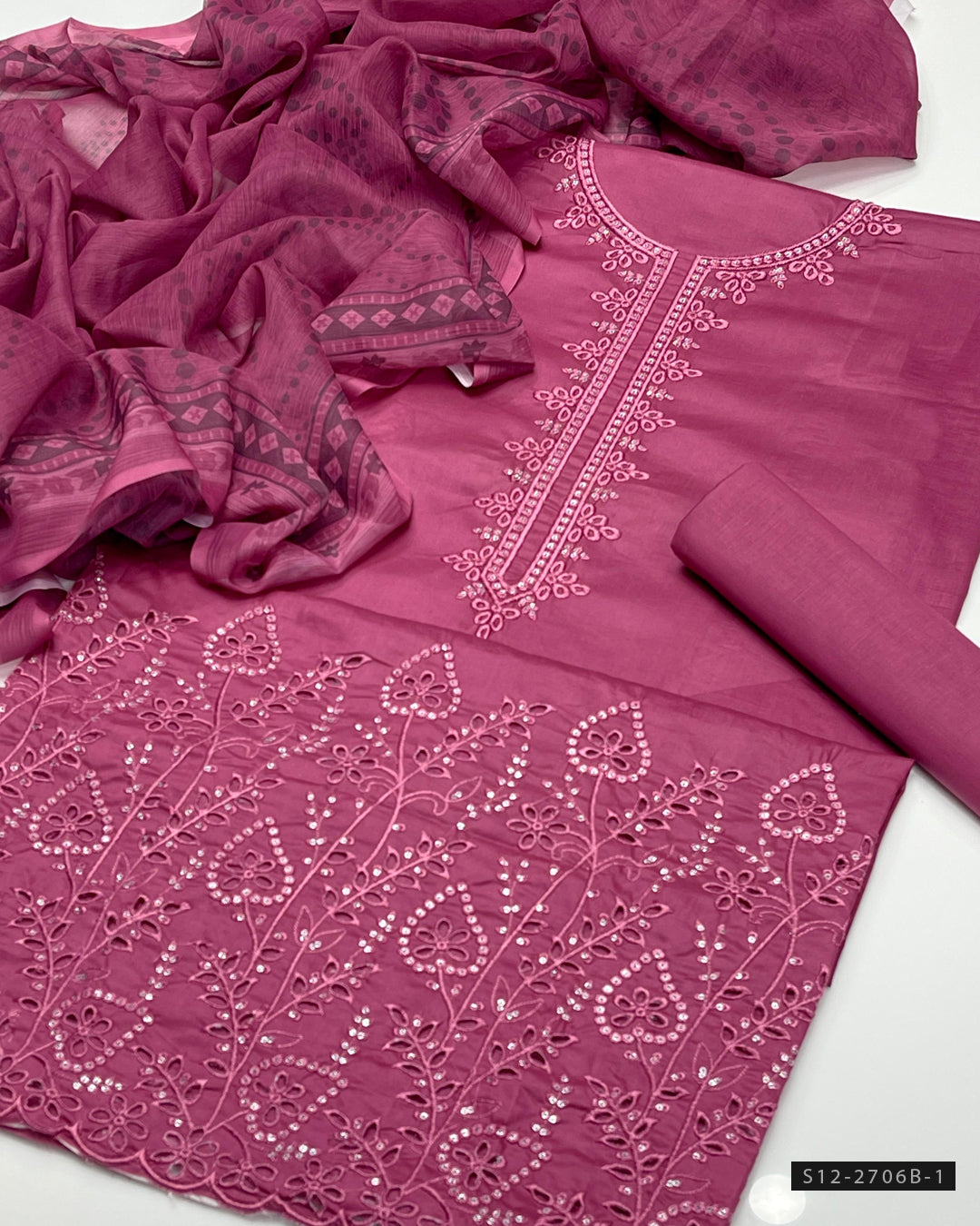 3 PC Unstitched Lawn Dress Collection