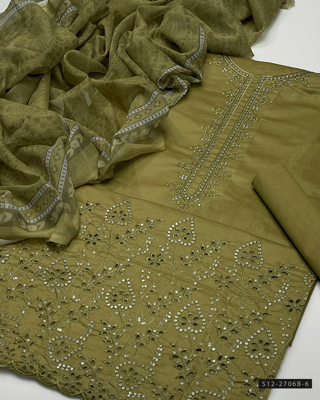 3 PC Unstitched Lawn Dress Collection