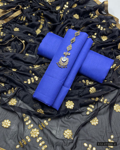 3 PC Unstitched Fancy Dress Collection