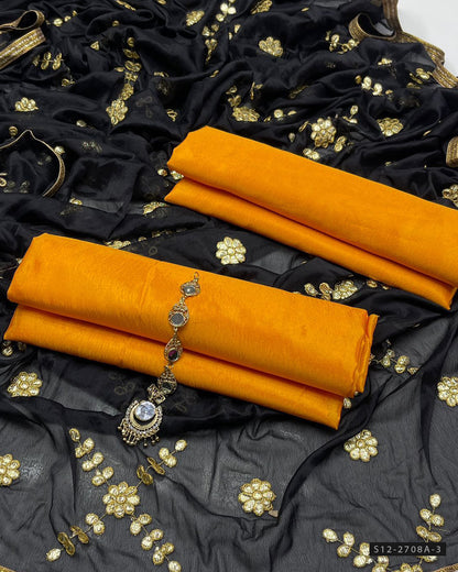 3 PC Unstitched Fancy Dress Collection