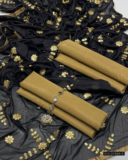 3 PC Unstitched Fancy Dress Collection