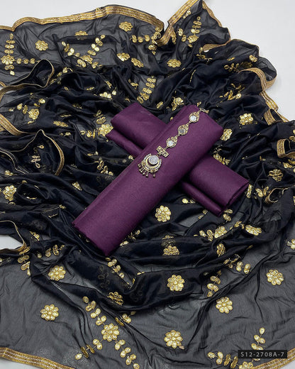 3 PC Unstitched Fancy Dress Collection