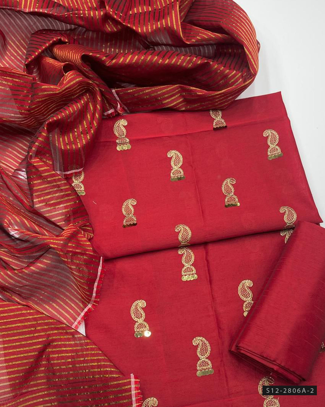 3 PC Unstitched Raw Silk Dress Collection