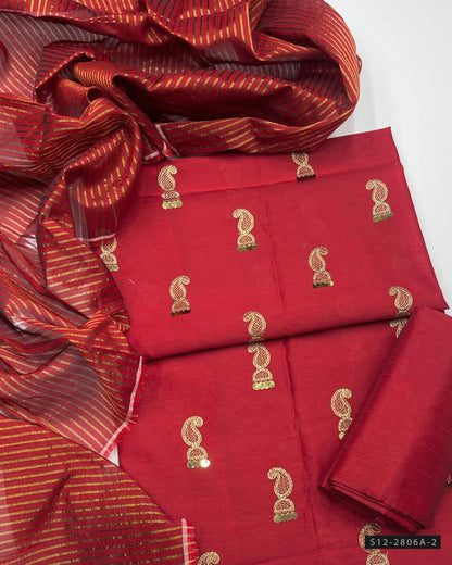 3 PC Unstitched Raw Silk Dress Collection