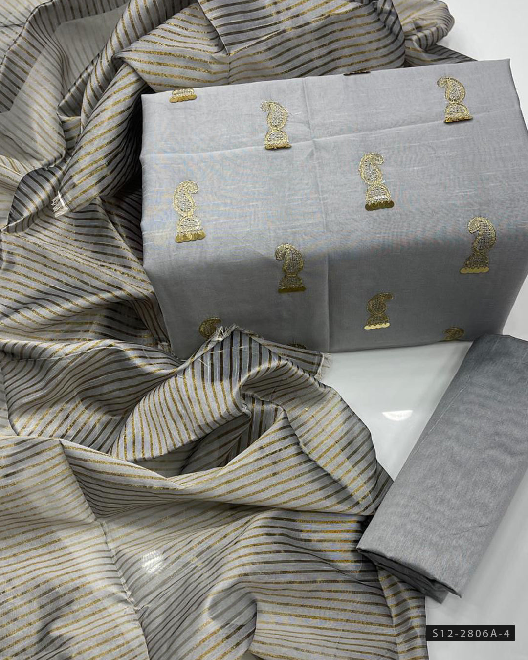 3 PC Unstitched Raw Silk Dress Collection