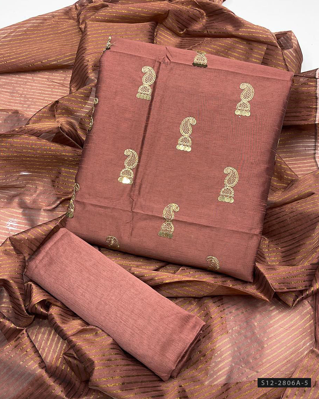 3 PC Unstitched Raw Silk Dress Collection