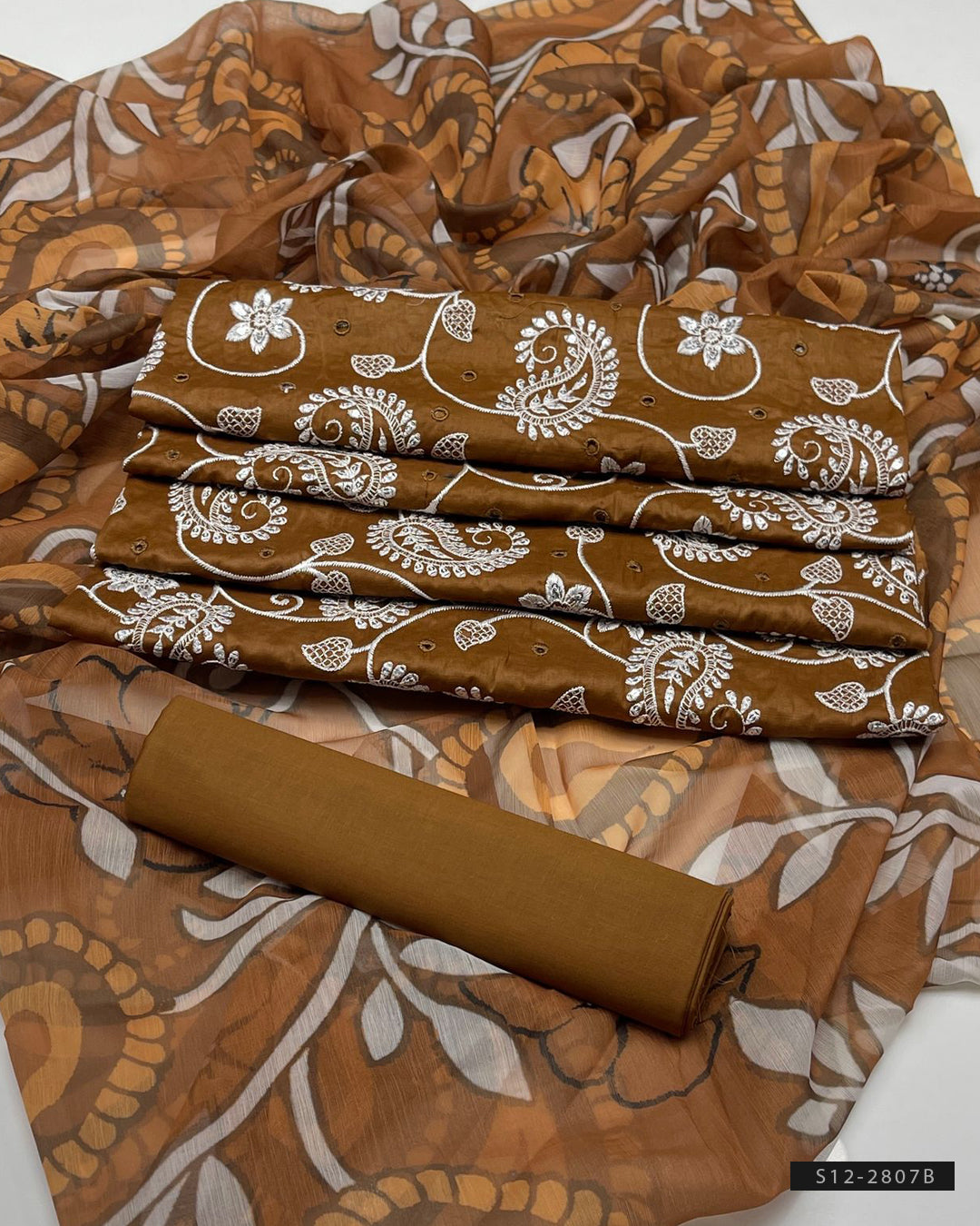 3 PC Unstitched Cotton Lawn Dress Collection
