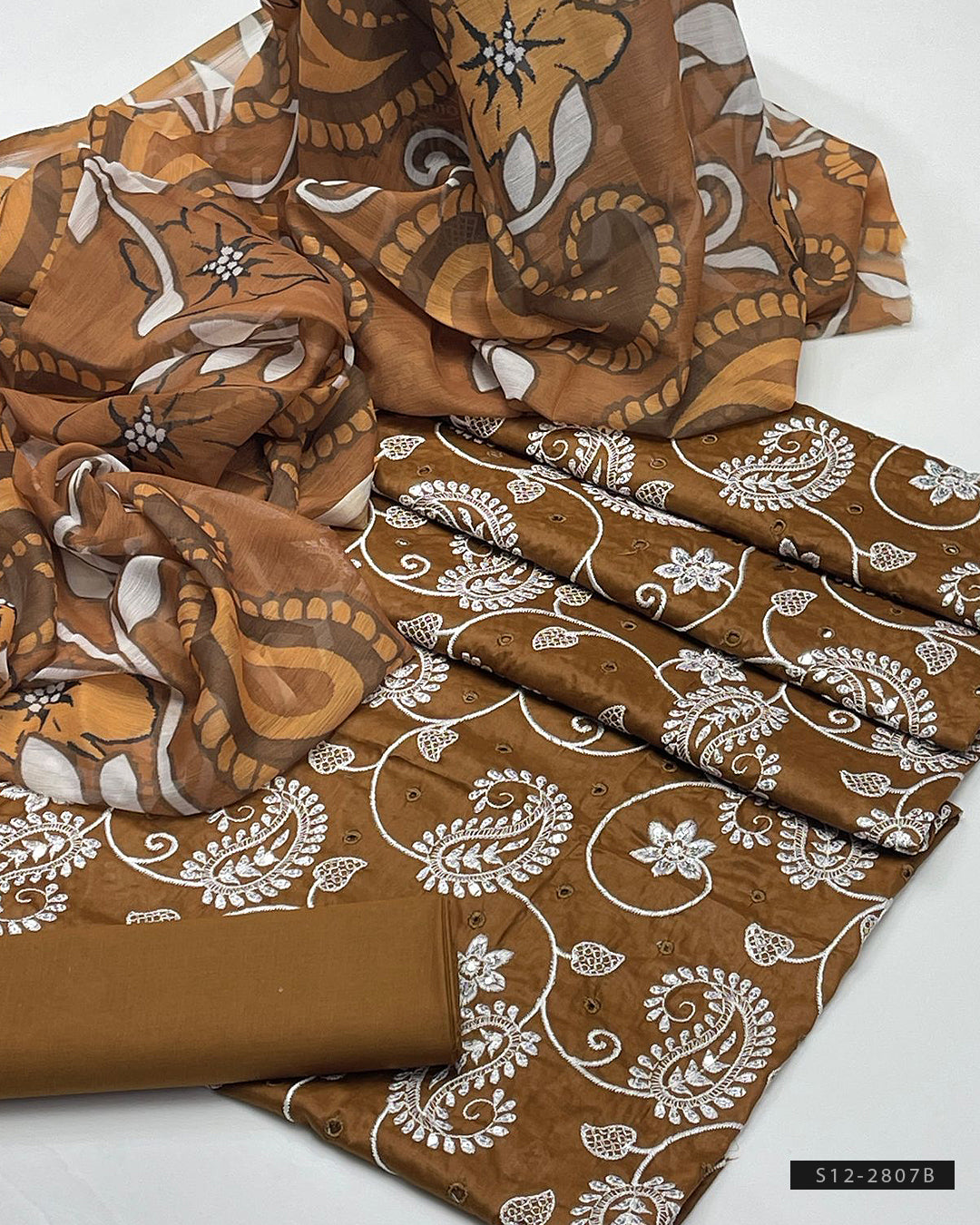 3 PC Unstitched Cotton Lawn Dress Collection