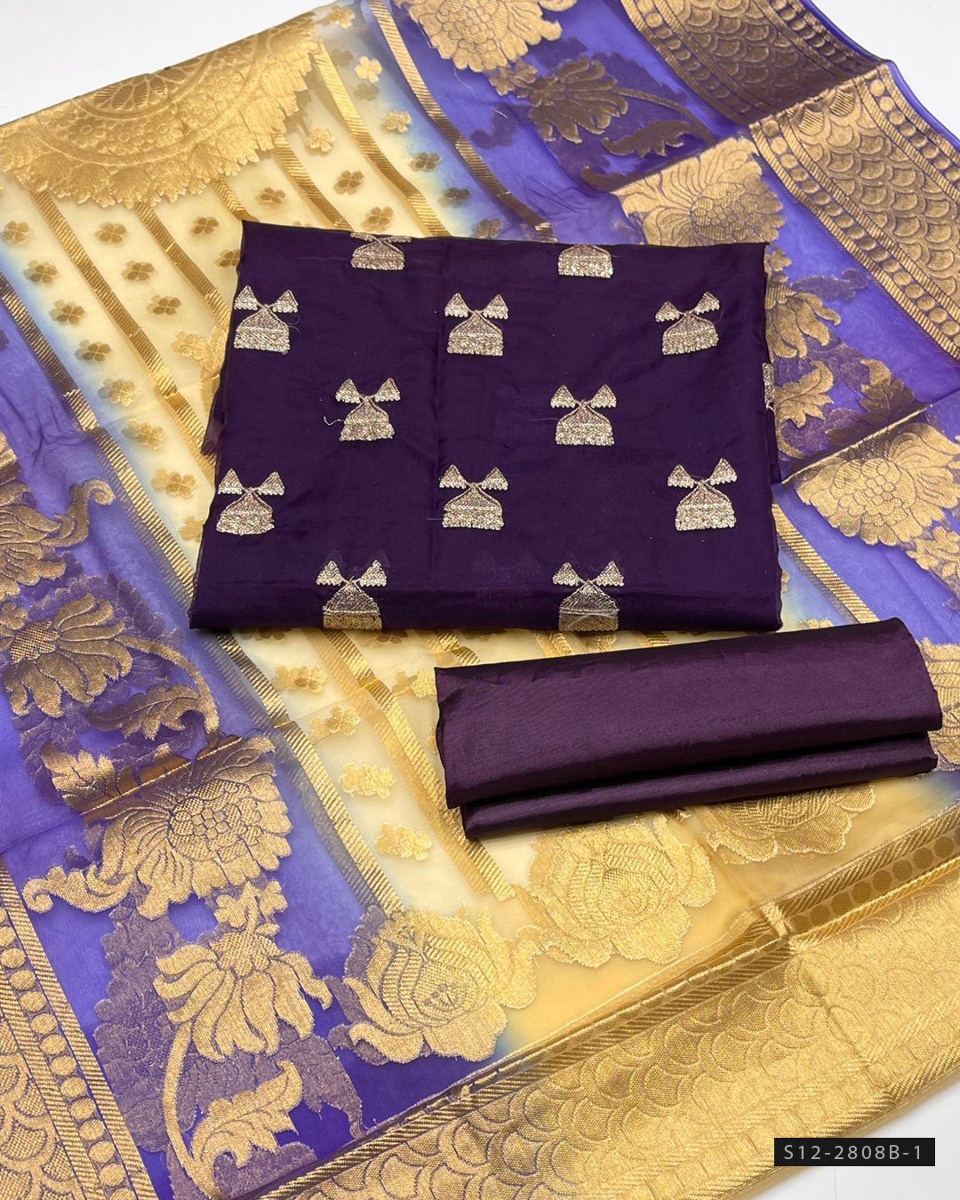 3 PC Unstitched Fancy Dress Collection