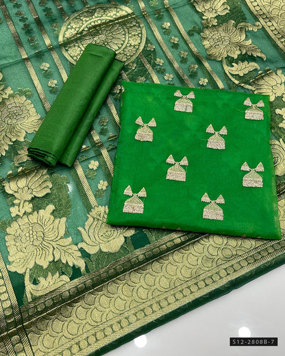 3 PC Unstitched Fancy Dress Collection