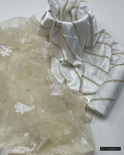 3 PC Unstitched Fancy Dress Collection