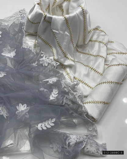 3 PC Unstitched Fancy Dress Collection