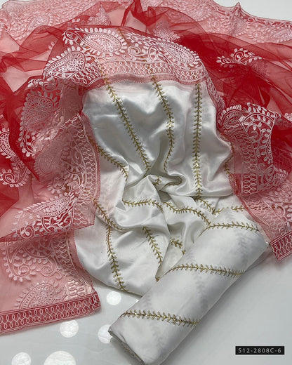 3 PC Unstitched Fancy Dress Collection