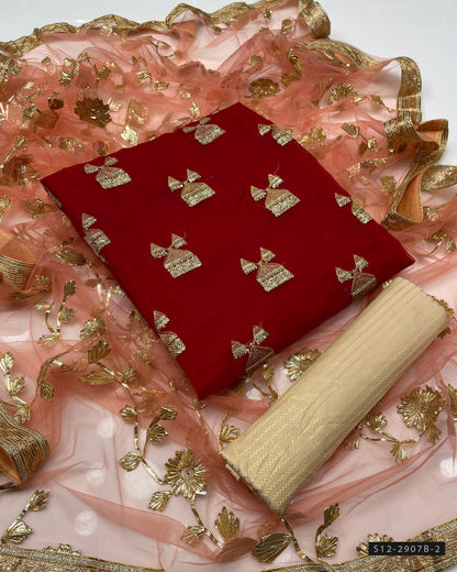 3 PC Unstitched Fancy Dress Collection