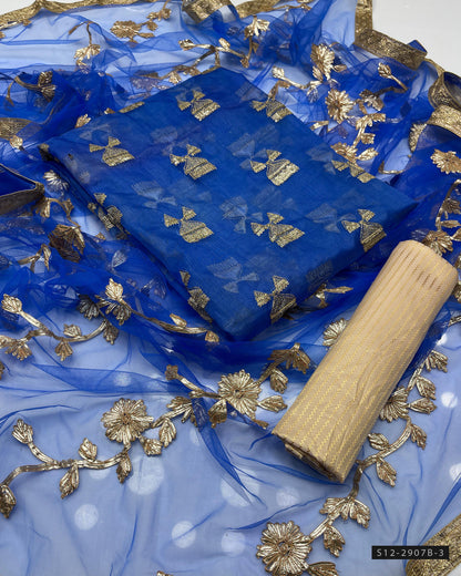 3 PC Unstitched Fancy Dress Collection