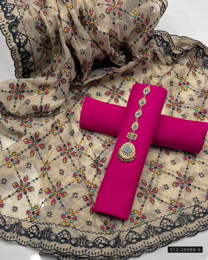 3 PC Unstitched Fancy Dress Collection