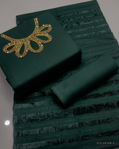 3 PC Unstitched Dhanak Dress Collection