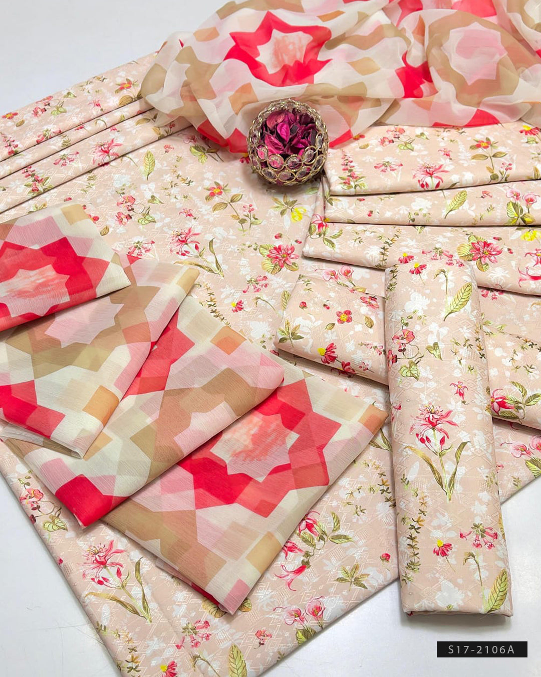 3 PC Unstitched Premium Quality Swiss Lawn Dress Collection