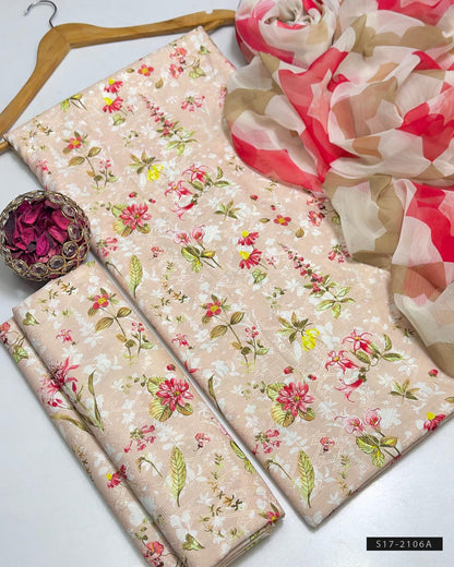 3 PC Unstitched Premium Quality Swiss Lawn Dress Collection