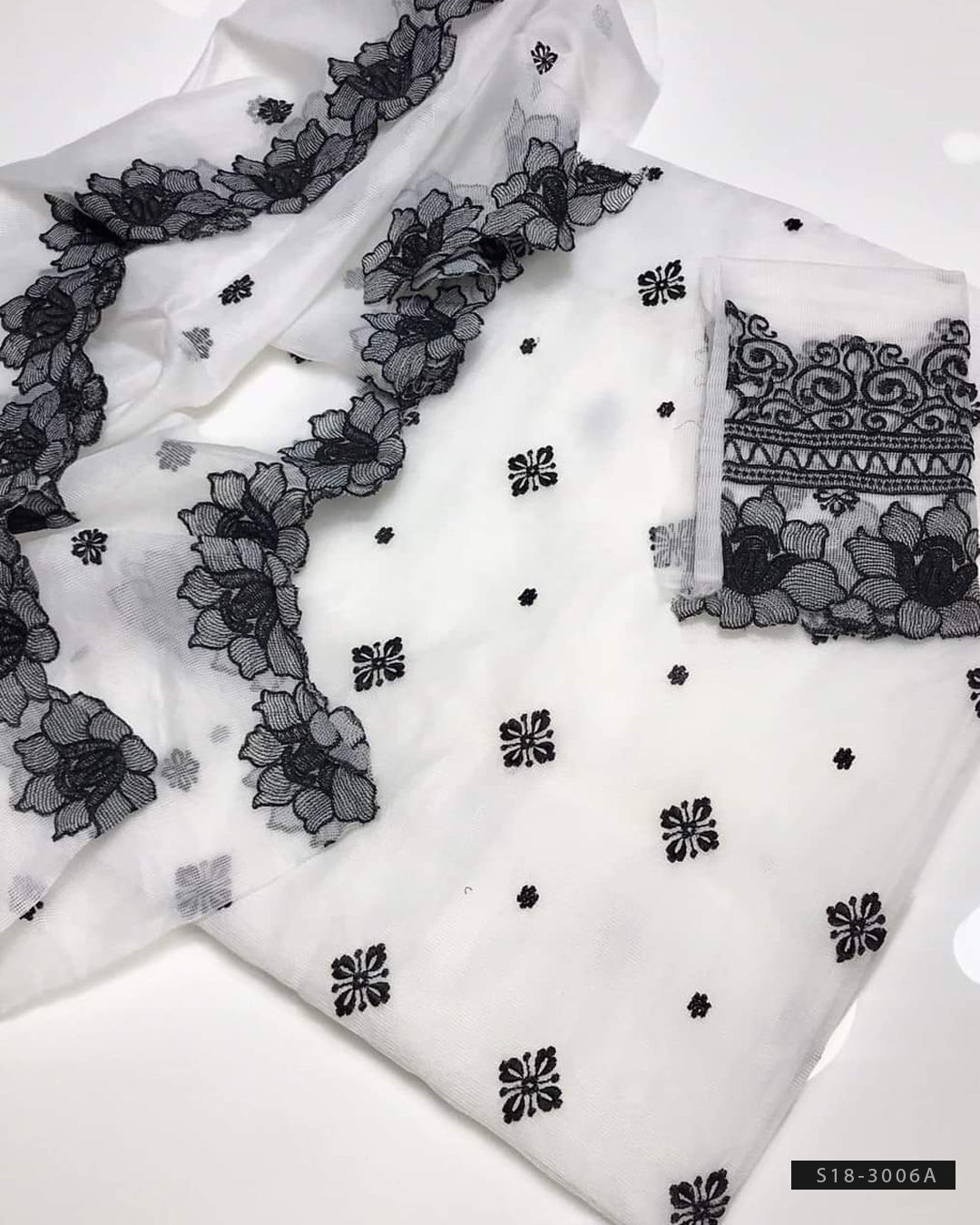 2 PC Unstitched Khadi Net Dress Collection