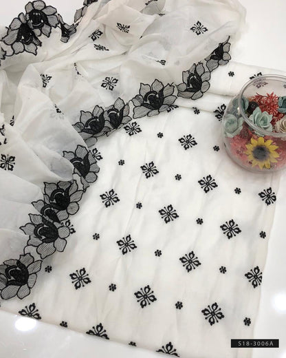 2 PC Unstitched Khadi Net Dress Collection
