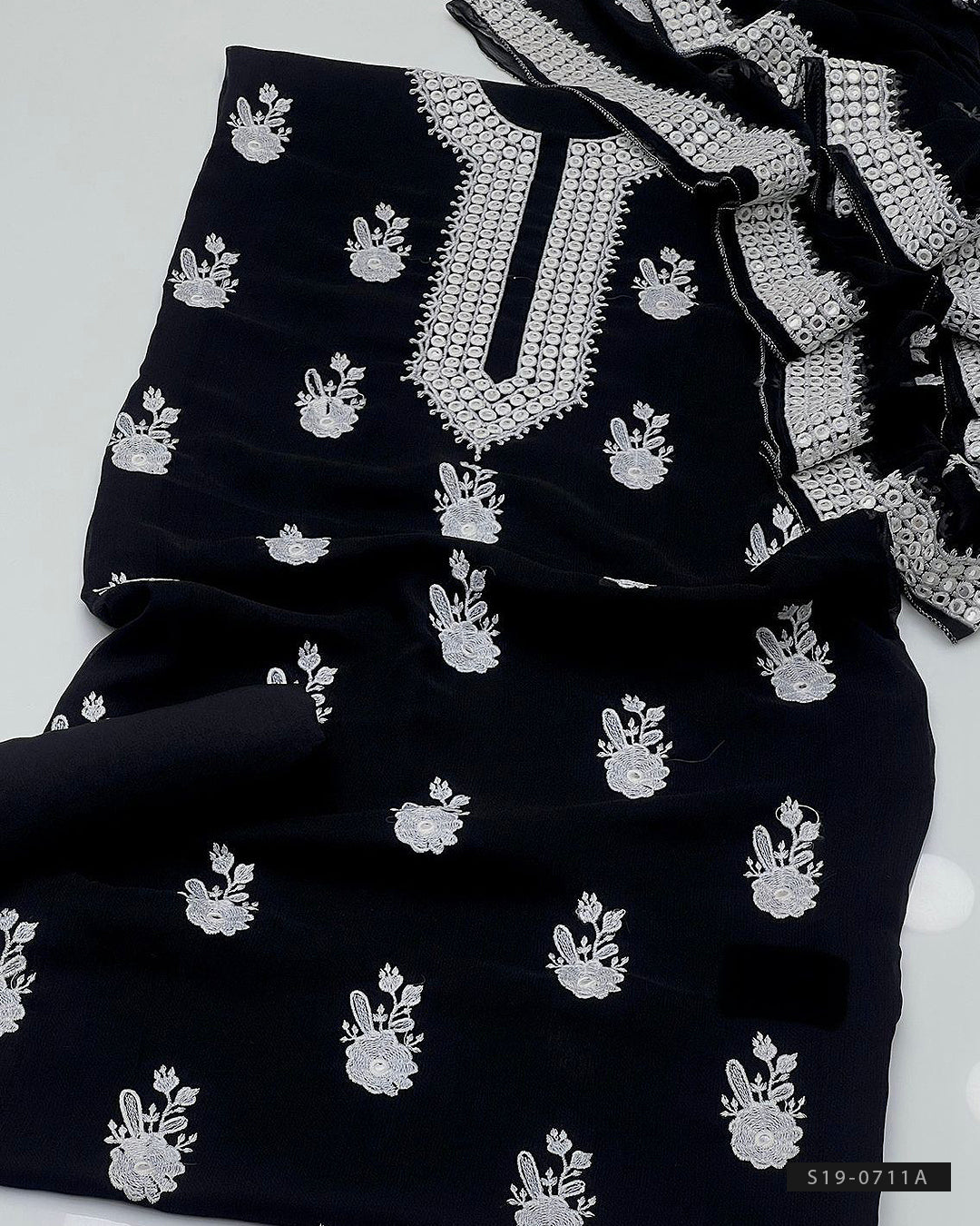 3 PC Unstitched Chiffon Dress Collection