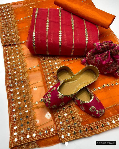 3 PC Unstitched Formal Wear Dress Collection