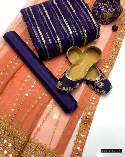 3 PC Unstitched Formal Wear Dress Collection