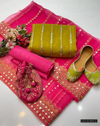 3 PC Unstitched Formal Wear Dress Collection