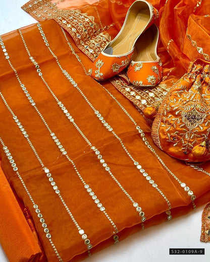 3 PC Unstitched Formal Wear Dress Collection