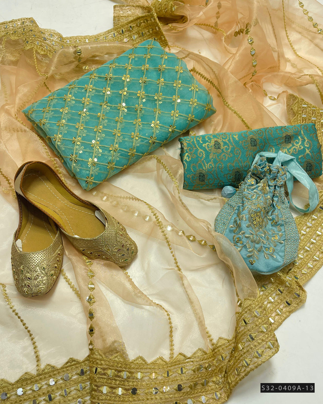 3 PC Unstitched Party Wear Dress Collection