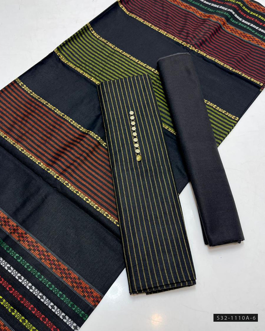 3 PC Unstitched Multani Khaddar Susi Dress