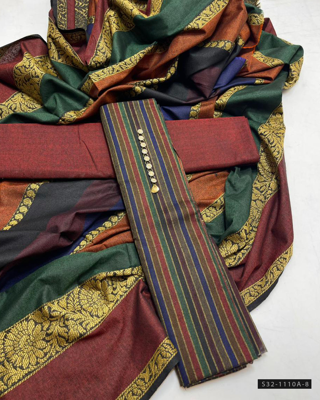 3 PC Unstitched Multani Khaddar Susi Dress