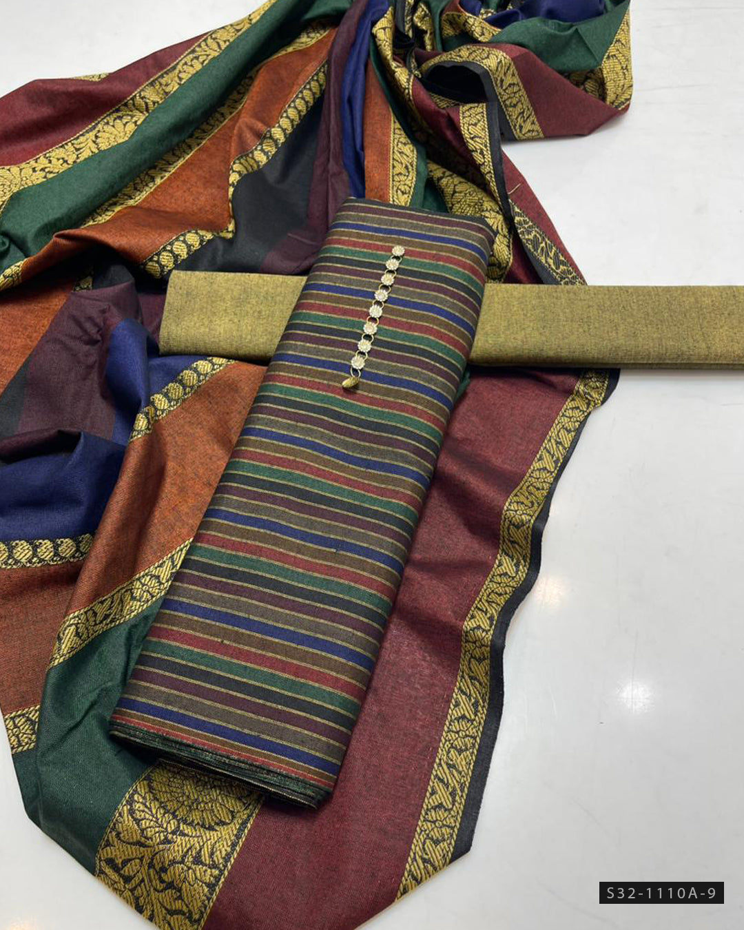 3 PC Unstitched Multani Khaddar Susi Dress