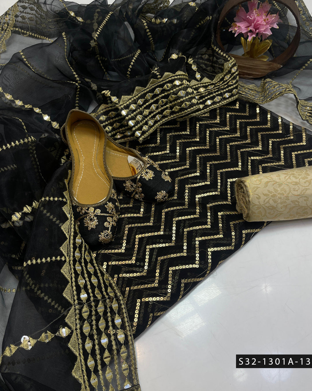 3 PC Unstitched Fancy Wear Dress Collection