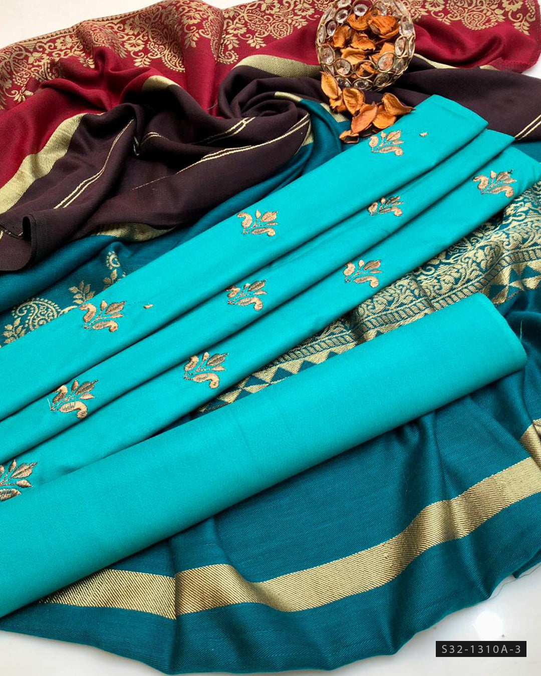 3 PC Unstitched Marina Dress Collection