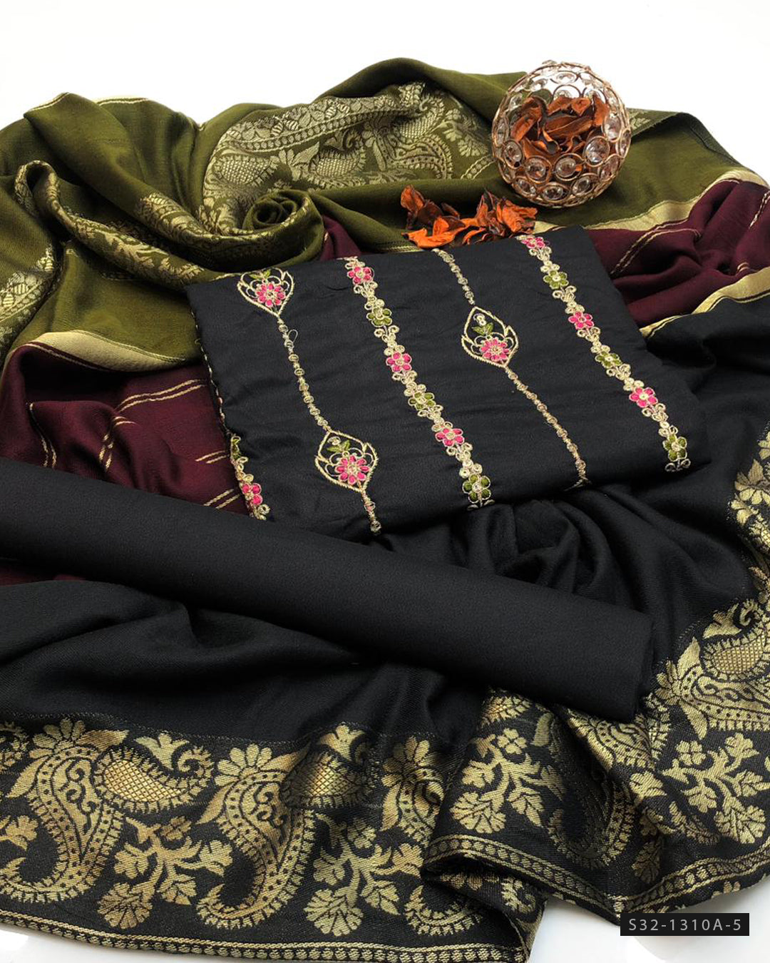 3 PC Unstitched Marina Dress Collection