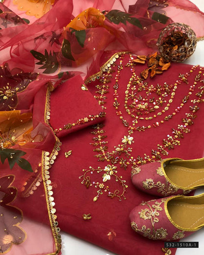 3 PC Unstitched Formal Wear Dress Collection