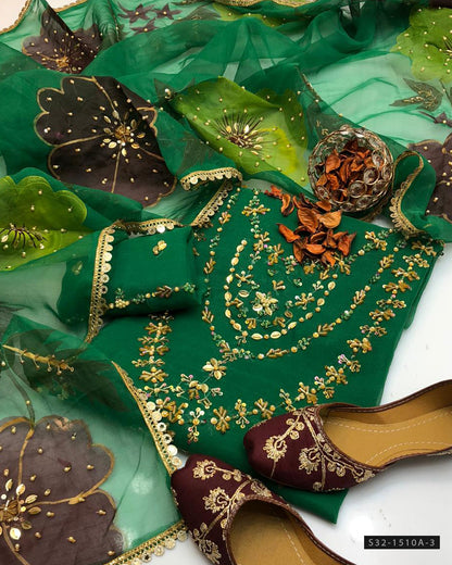 3 PC Unstitched Formal Wear Dress Collection