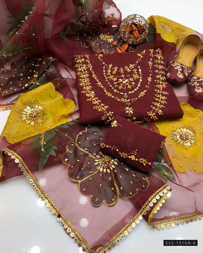 3 PC Unstitched Formal Wear Dress Collection