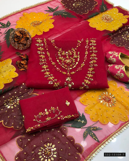 3 PC Unstitched Formal Wear Dress Collection